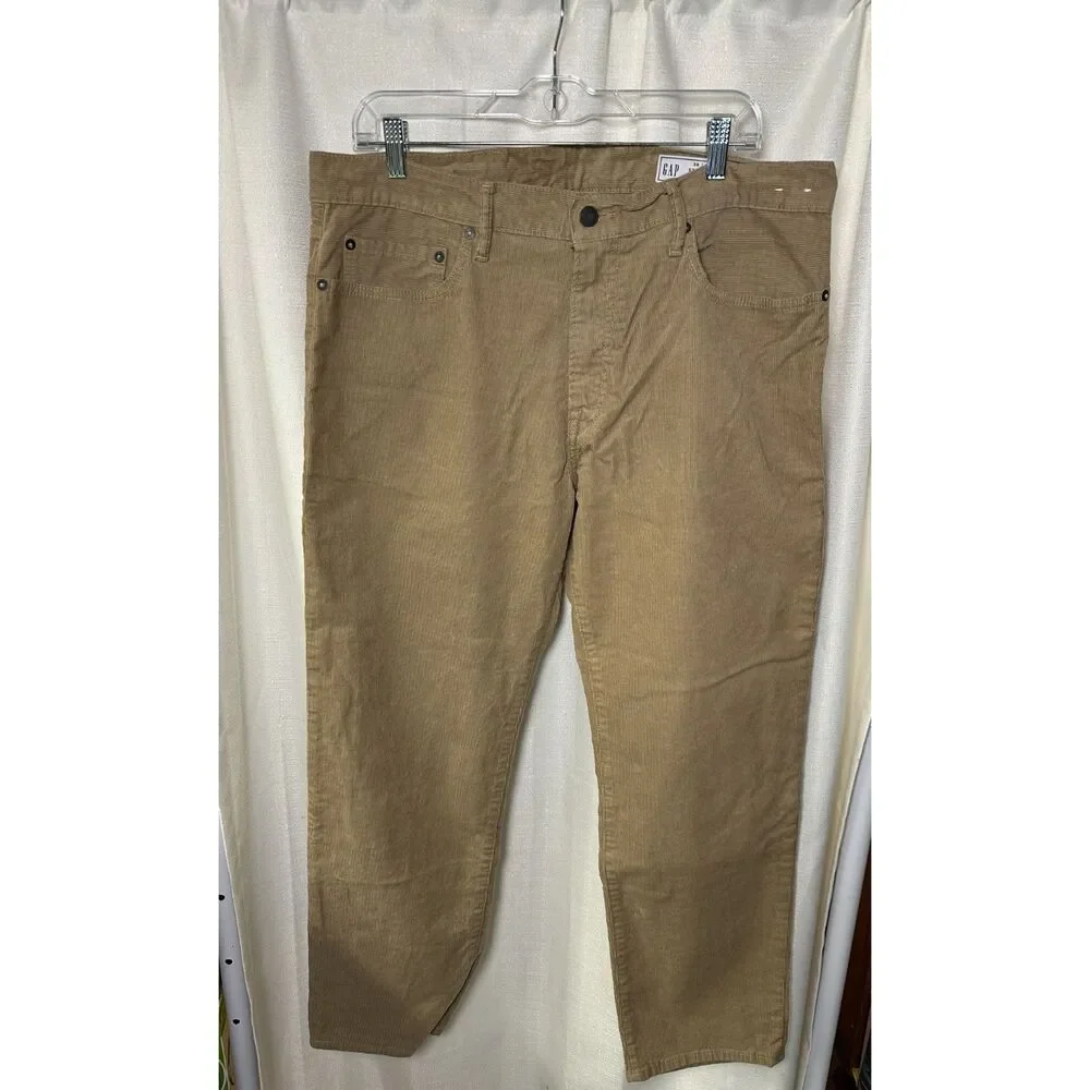 Gap Straight Gapflex Khaki Corduroy Pants, Men's 36